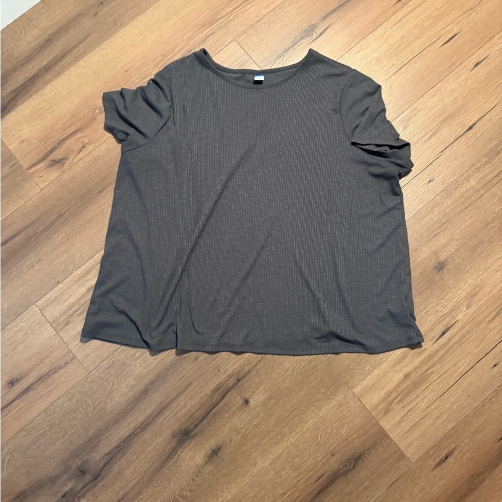 Old Navy Charcoal Gray Women's Luxe Short Sleeve Tee